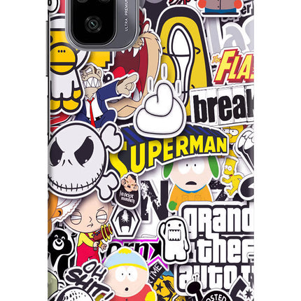 Sticker Bomb Redmi Note 11 SE Hard Case Back Cover by Casekaro