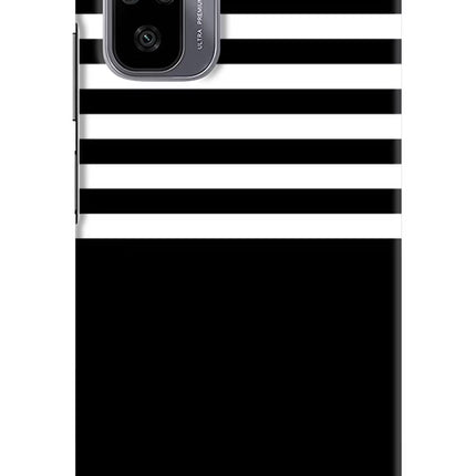 Black and White Print Redmi Note 11 SE Hard Case Back Cover by Casekaro