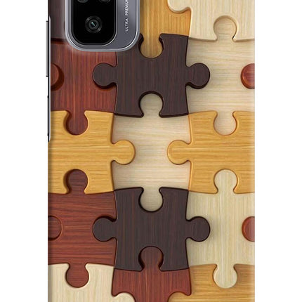 Wooden Puzzle Redmi Note 11 SE Hard Case Back Cover by Casekaro