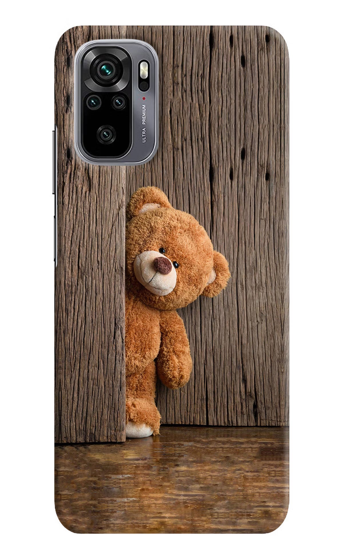 Teddy Wooden Redmi Note 11 SE Hard Case Back Cover by Casekaro