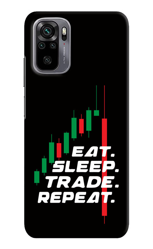 Eat Sleep Trade Repeat Redmi Note 11 SE Hard Case Back Cover by Casekaro