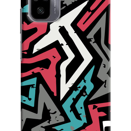 Geometric Graffiti Redmi Note 11 SE Hard Case Back Cover by Casekaro