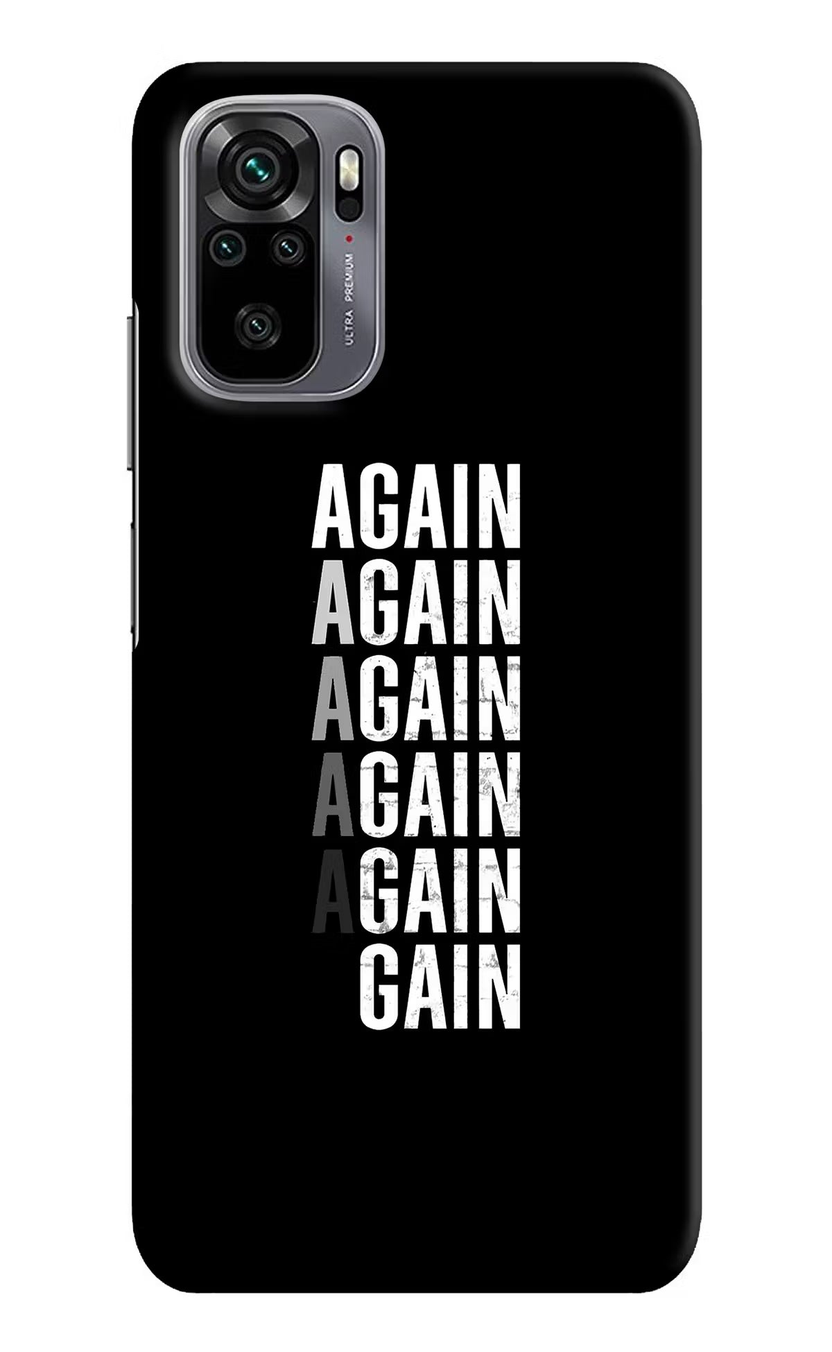 Again Again Gain Redmi Note 11 SE Hard Case Back Cover by Casekaro