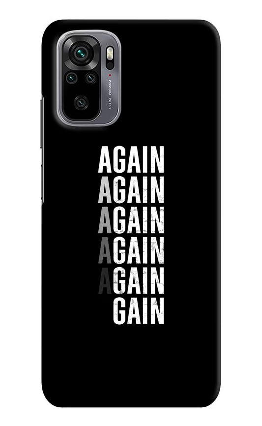 Again Again Gain Redmi Note 11 SE Hard Case Back Cover by Casekaro