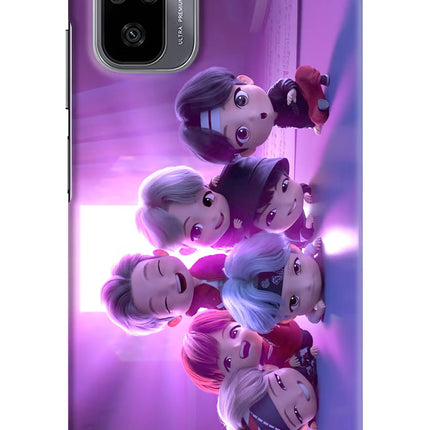 BTS Chibi Redmi Note 11 SE Hard Case Back Cover by Casekaro