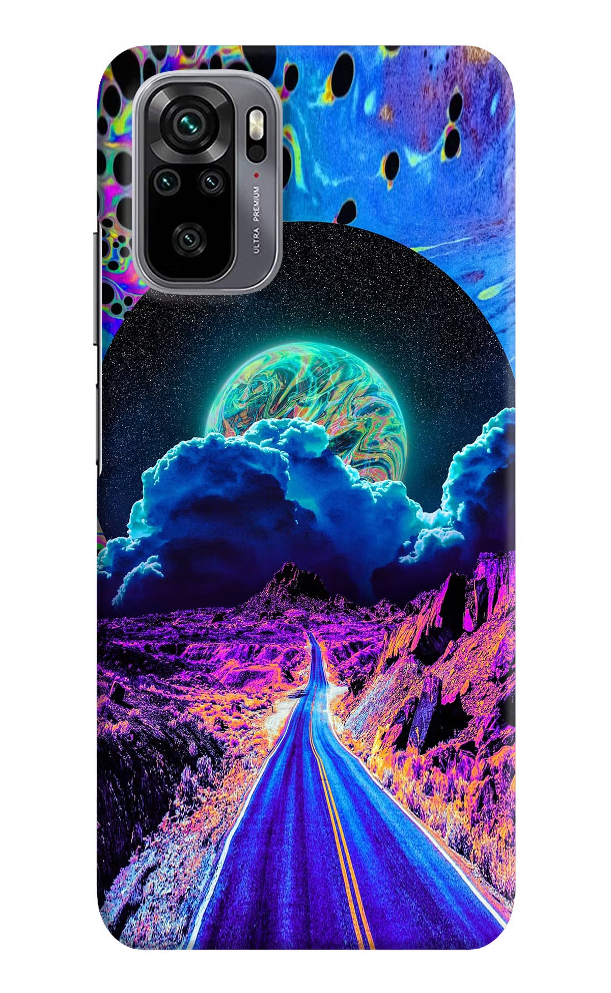 Psychedelic Painting Redmi Note 11 SE Hard Case Back Cover by Casekaro