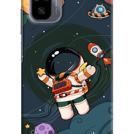 Cartoon Astronaut Redmi Note 11 SE Hard Case Back Cover by Casekaro