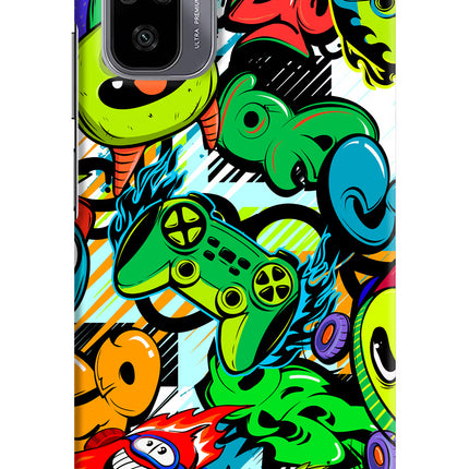 Game Doodle Redmi Note 11 SE Hard Case Back Cover by Casekaro