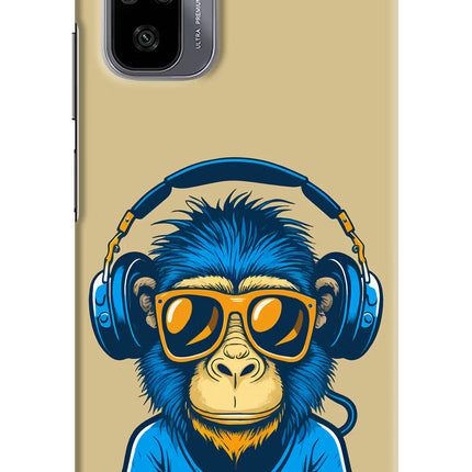 Monkey Headphone Redmi Note 11 SE Hard Case Back Cover by Casekaro