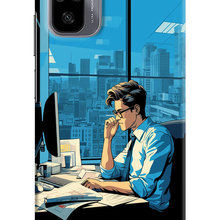 Focused Hustler (AI Generated) Redmi Note 11 SE Hard Case Back Cover by Casekaro