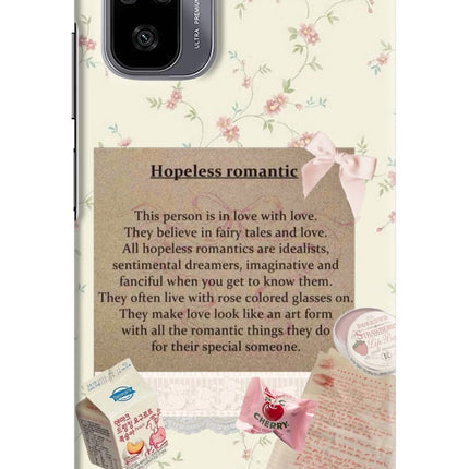 Hopeless Romantic Redmi Note 11 SE Hard Case Back Cover by Casekaro