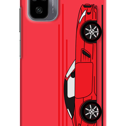 Red Velocity Redmi Note 11 SE Hard Case Back Cover by Casekaro