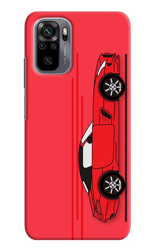 Red Velocity Redmi Note 11 SE Hard Case Back Cover by Casekaro
