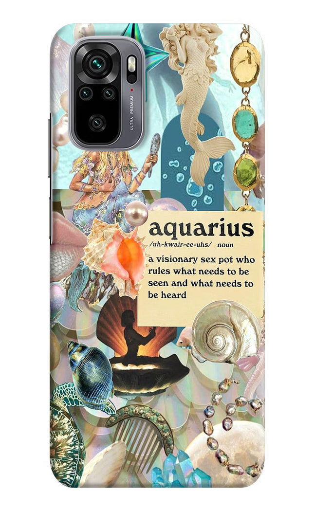 Aquarius Zodiac Redmi Note 11 SE Hard Case Back Cover by Casekaro