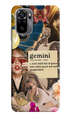 Gemini Zodiac Redmi Note 11 SE Hard Case Back Cover by Casekaro