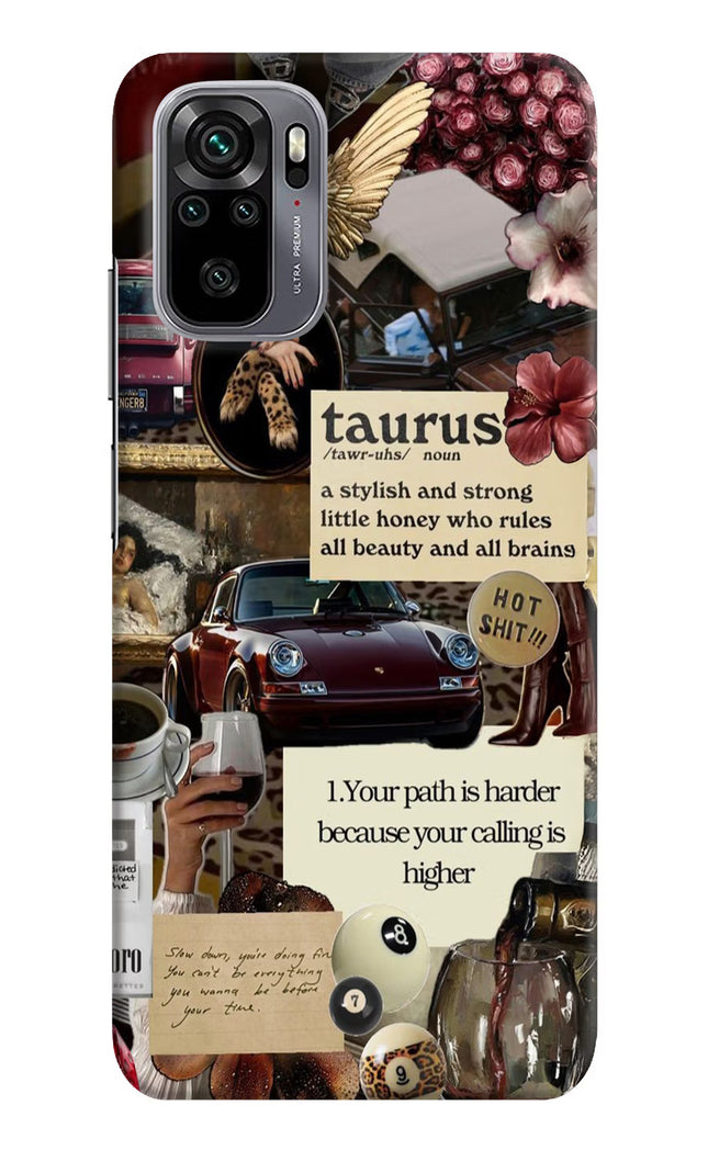 Taurus Zodiac Redmi Note 11 SE Hard Case Back Cover by Casekaro