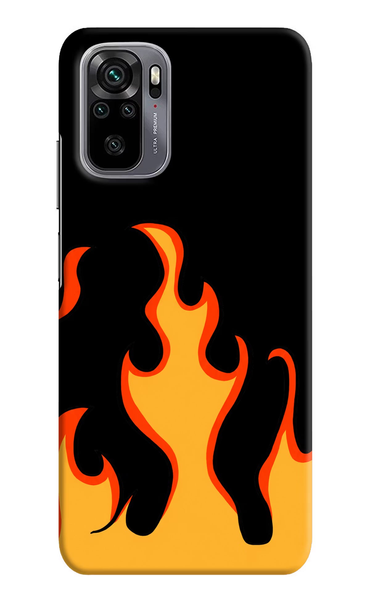 Fired Up – Black Redmi Note 11 SE Hard Case Back Cover by Casekaro