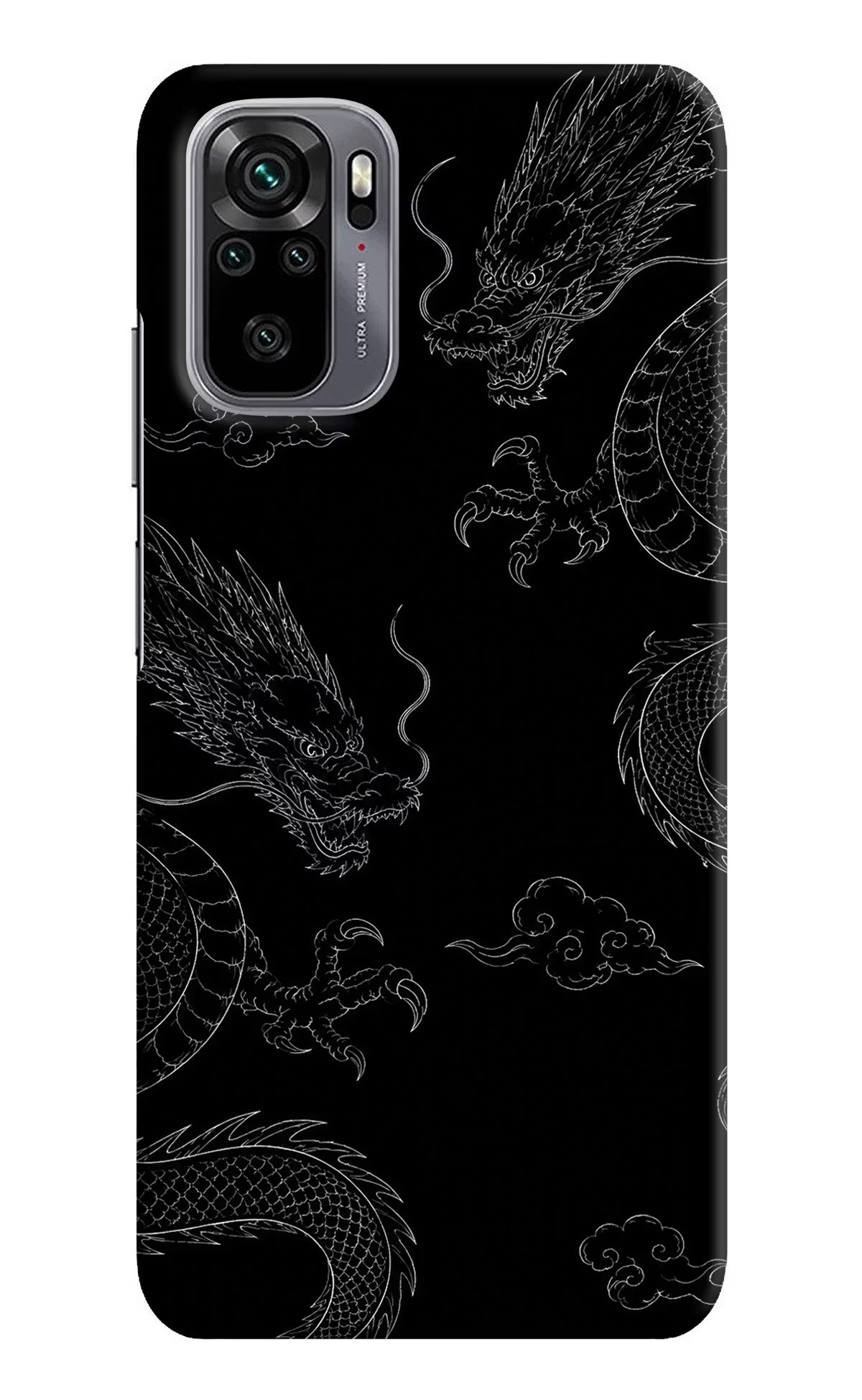 Twin Dragons Redmi Note 11 SE Hard Case Back Cover by Casekaro