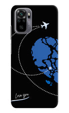 Love Orbit Redmi Note 11 SE Hard Case Back Cover by Casekaro
