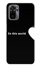 This World Redmi Note 11 SE Hard Case Back Cover by Casekaro
