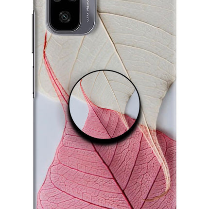 White Pink Leaf Redmi Note 11 SE Pop Case by Casekaro