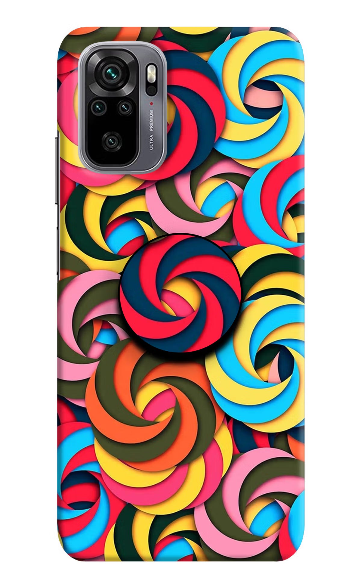 Spiral Pattern Redmi Note 11 SE Pop Case by Casekaro