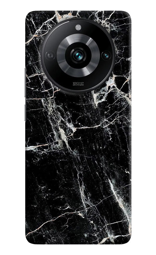 Black Marble Texture Realme Narzo 60 Pro Hard Case Back Cover by Casekaro