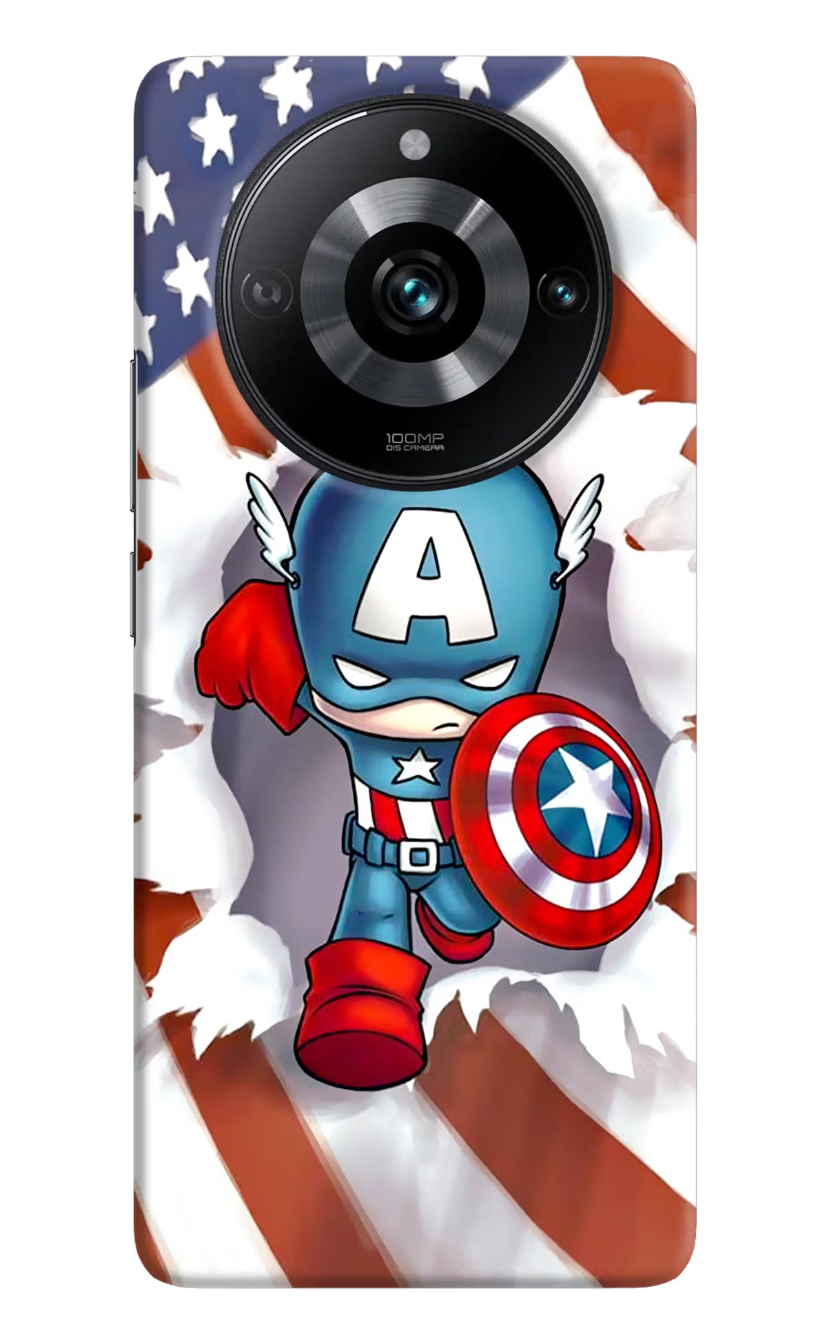 Captain America Realme Narzo 60 Pro Hard Case Back Cover by Casekaro