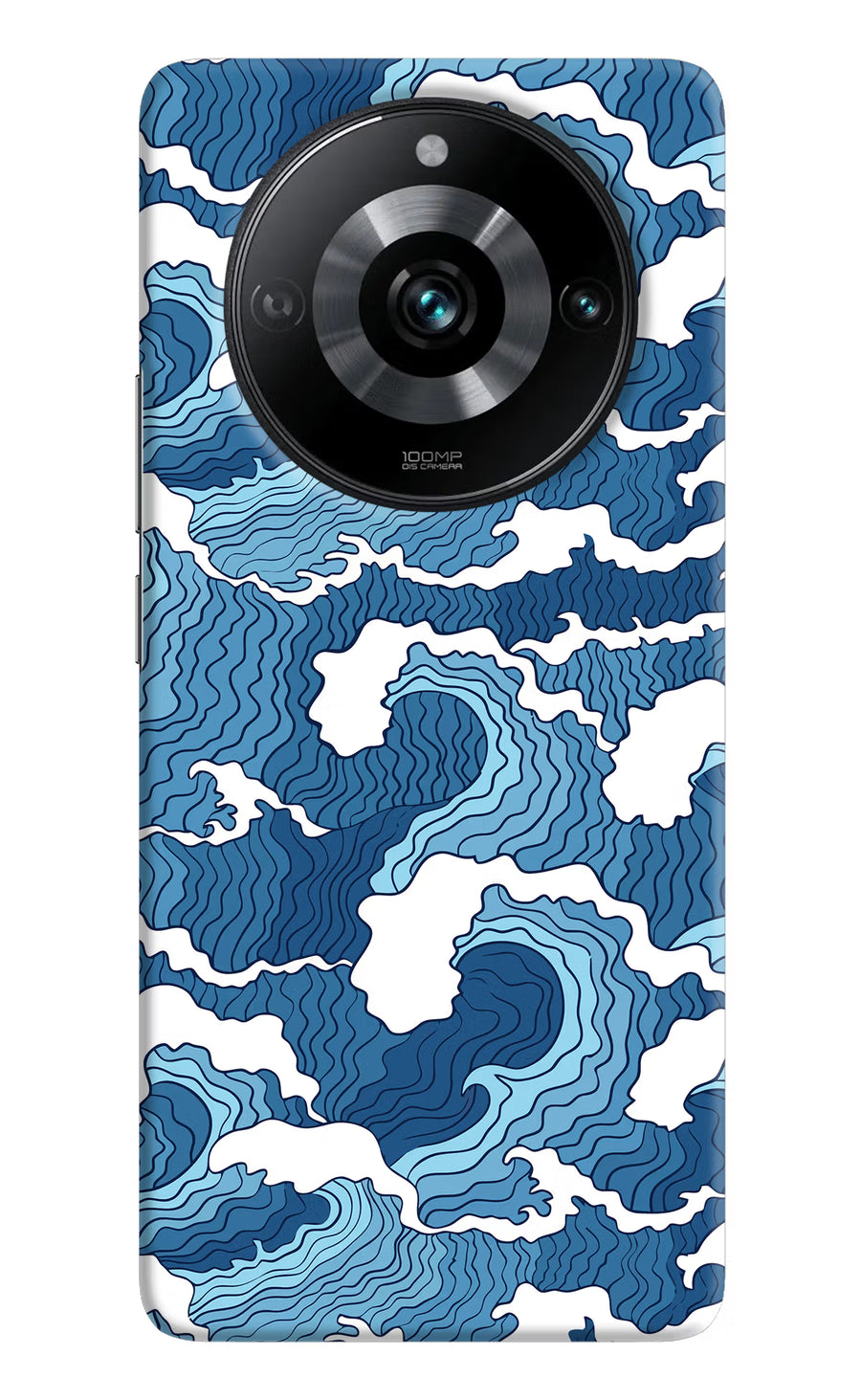 Blue Waves Realme Narzo 60 Pro Back Cover, Hard case
