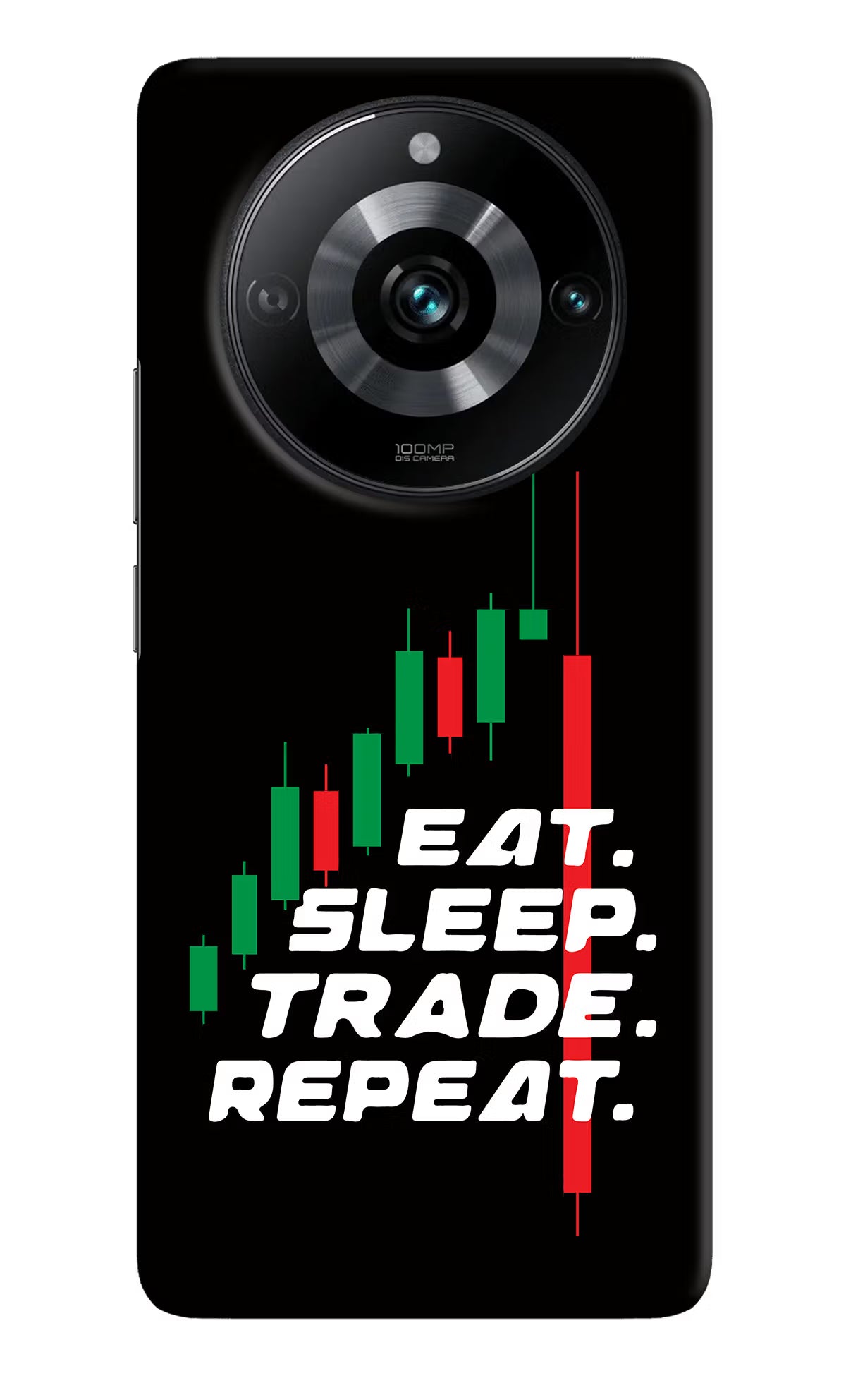 Eat Sleep Trade Repeat Realme Narzo 60 Pro Hard Case Back Cover by Casekaro