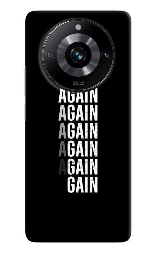 Again Again Gain Realme Narzo 60 Pro Hard Case Back Cover by Casekaro