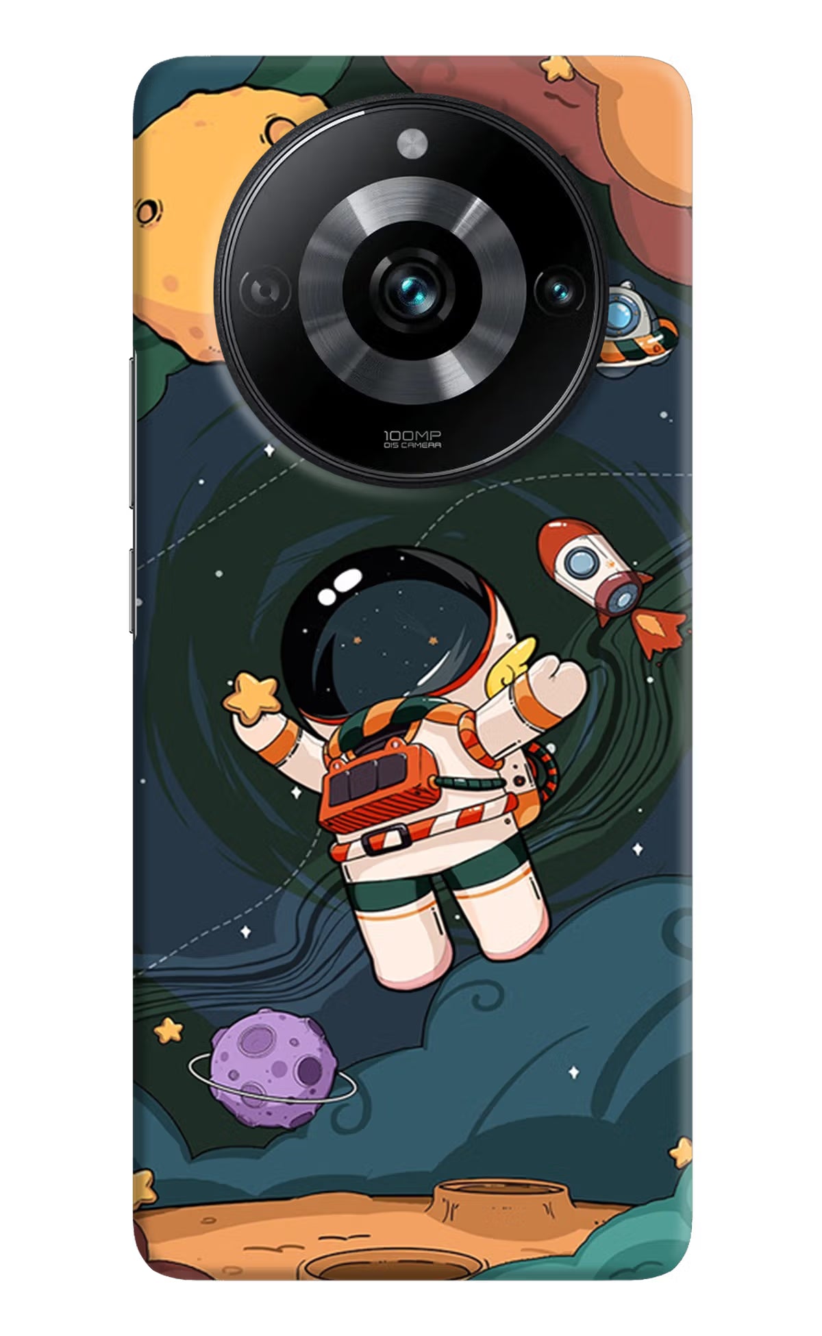 Cartoon Astronaut Realme Narzo 60 Pro Hard Case Back Cover by Casekaro