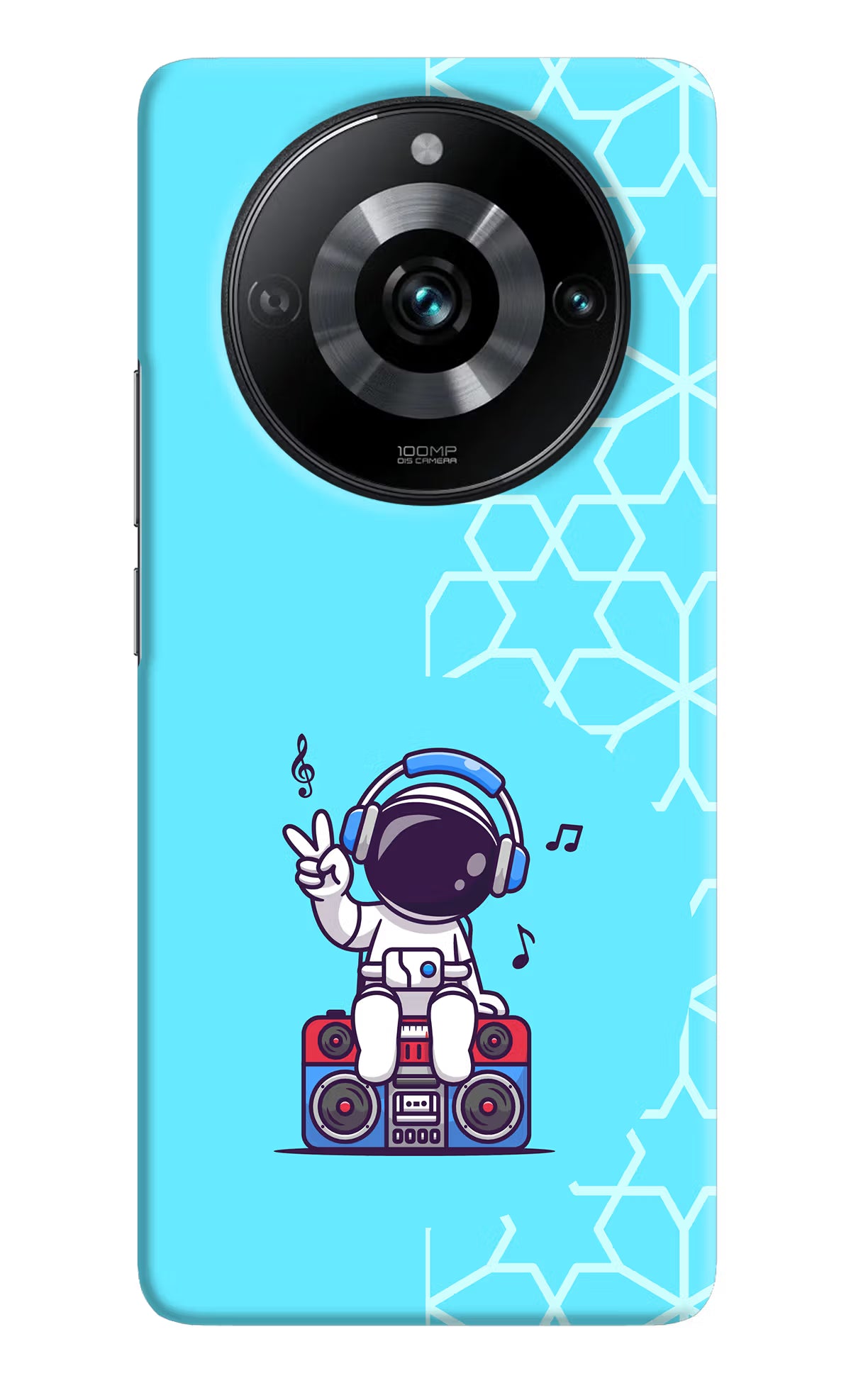 Cute Astronaut Chilling Realme Narzo 60 Pro Hard Case Back Cover by Casekaro