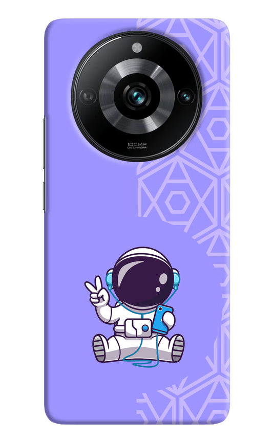 Cute Astronaut Chilling Realme Narzo 60 Pro Hard Case Back Cover by Casekaro