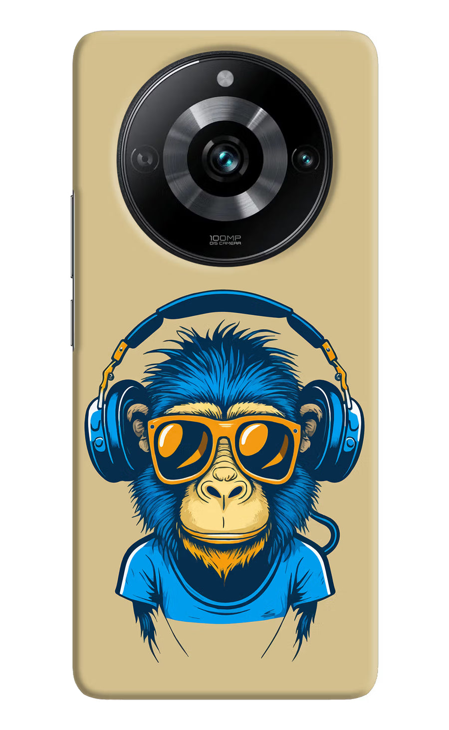 Monkey Headphone Realme Narzo 60 Pro Back Cover, Hard case