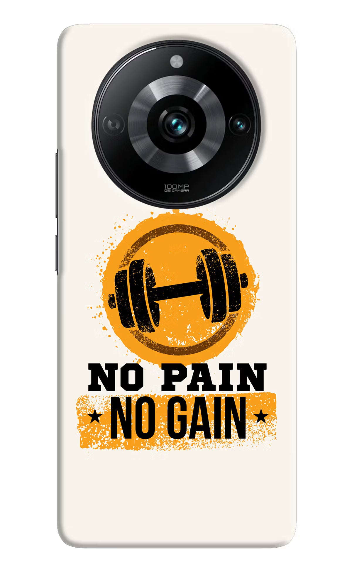 No Pain No Gain Realme Narzo 60 Pro Hard Case Back Cover by Casekaro