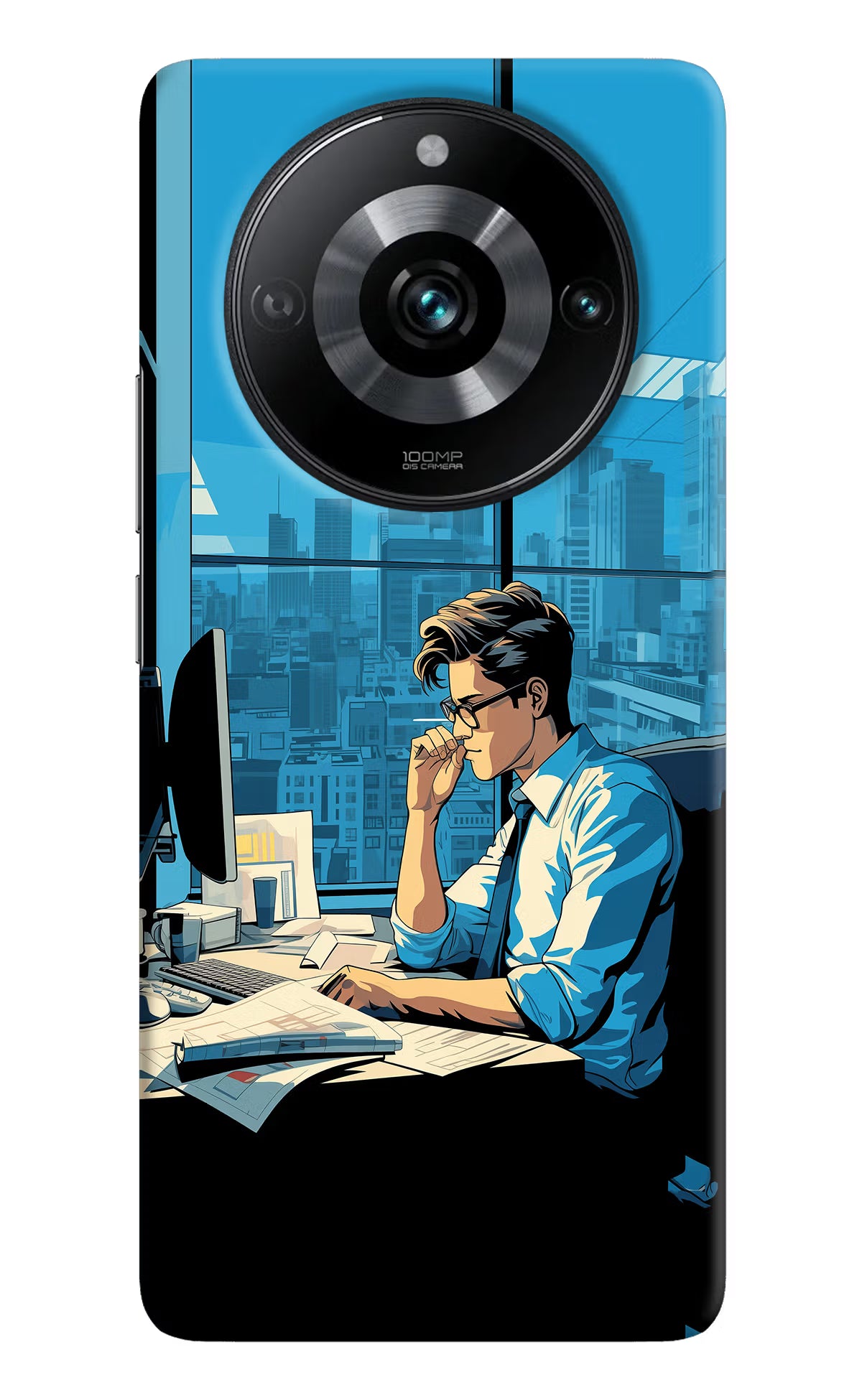 Focused Hustler (AI Generated) Realme Narzo 60 Pro Hard Case Back Cover by Casekaro