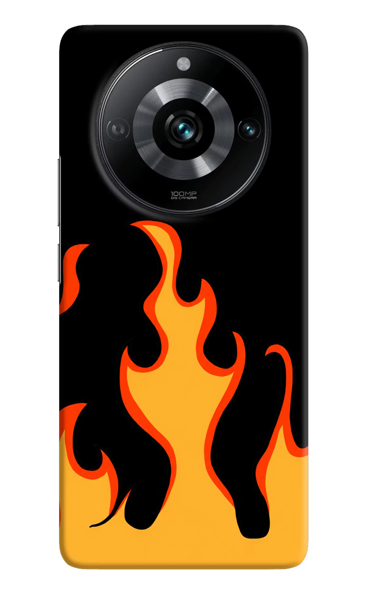 Fired Up – Black Realme Narzo 60 Pro Hard Case Back Cover by Casekaro