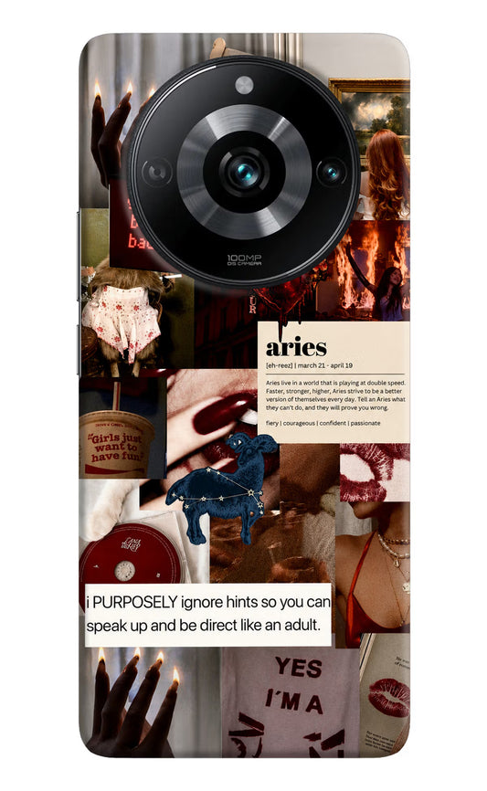 Zodiac Aries Realme Narzo 60 Pro Hard Case Back Cover by Casekaro