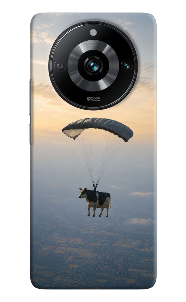 Skydiving Cow Realme Narzo 60 Pro Hard Case Back Cover by Casekaro
