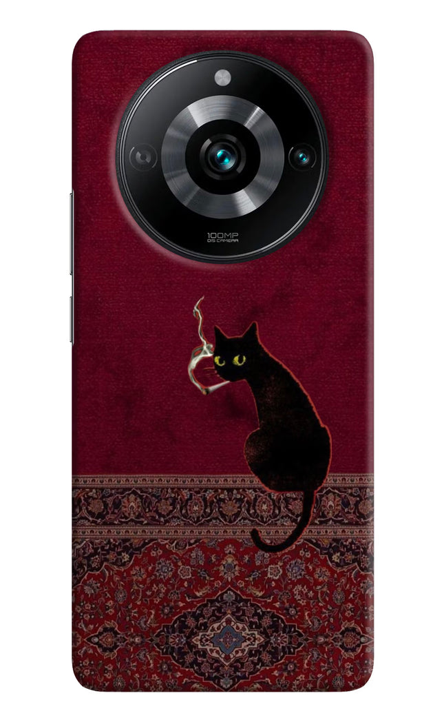 Midnight Cat Realme Narzo 60 Pro Hard Case Back Cover by Casekaro