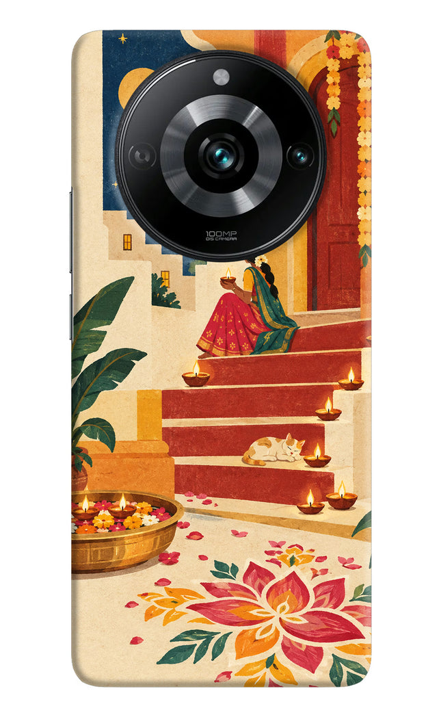 Diwali Rangoli Realme Narzo 60 Pro Hard Case Back Cover by Casekaro