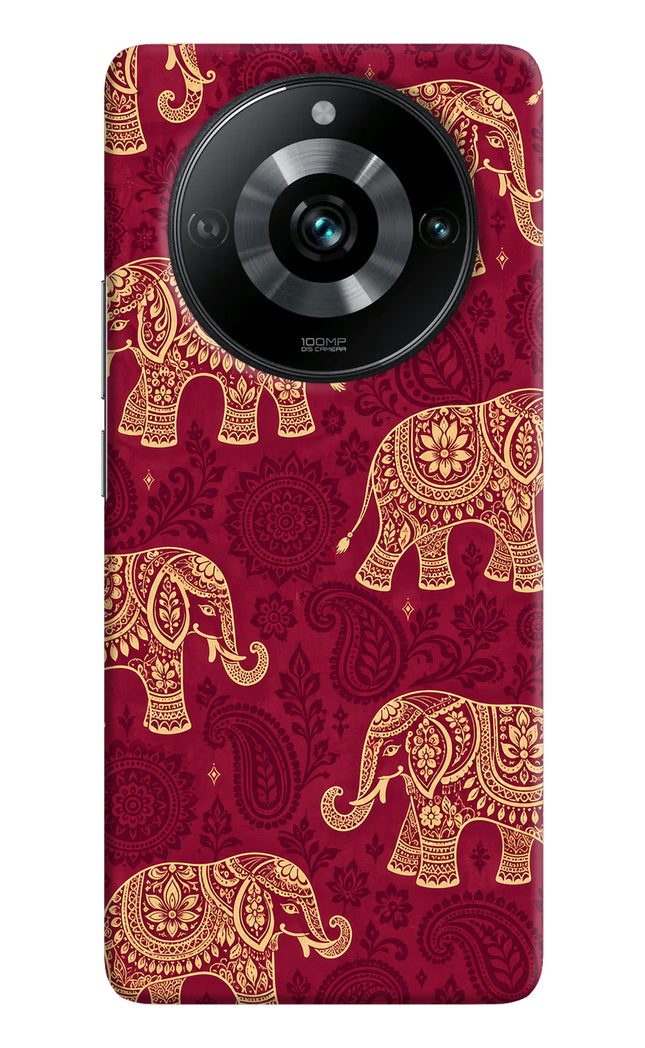 Maroon Elephant Realme Narzo 60 Pro Hard Case Back Cover by Casekaro