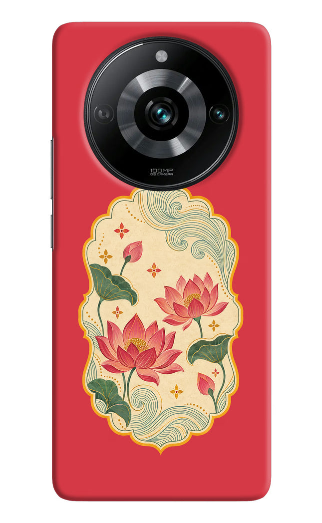 Pink Lotus Realme Narzo 60 Pro Hard Case Back Cover by Casekaro