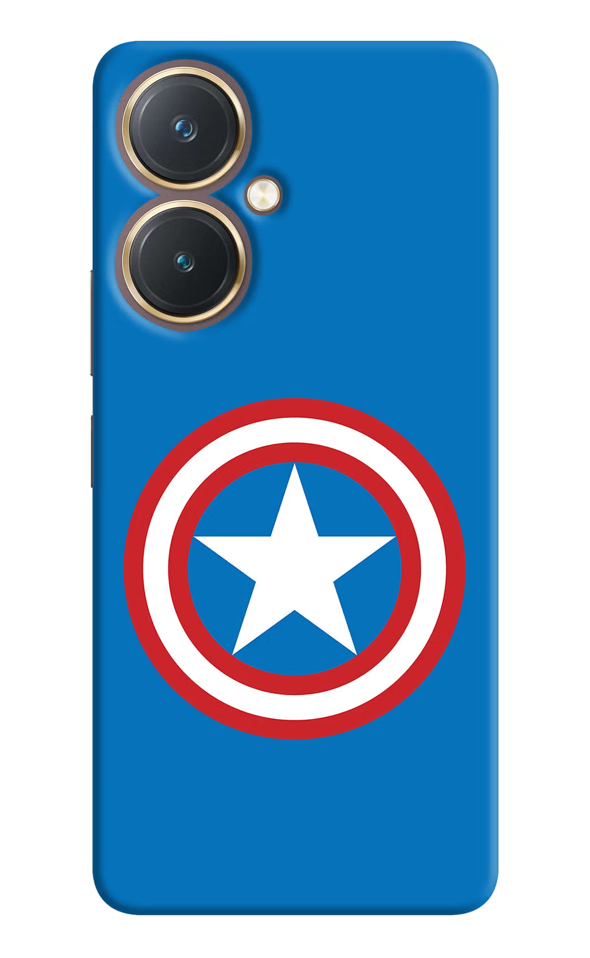 Captain America Logo Vivo Y27 Hard Case Back Cover by Casekaro