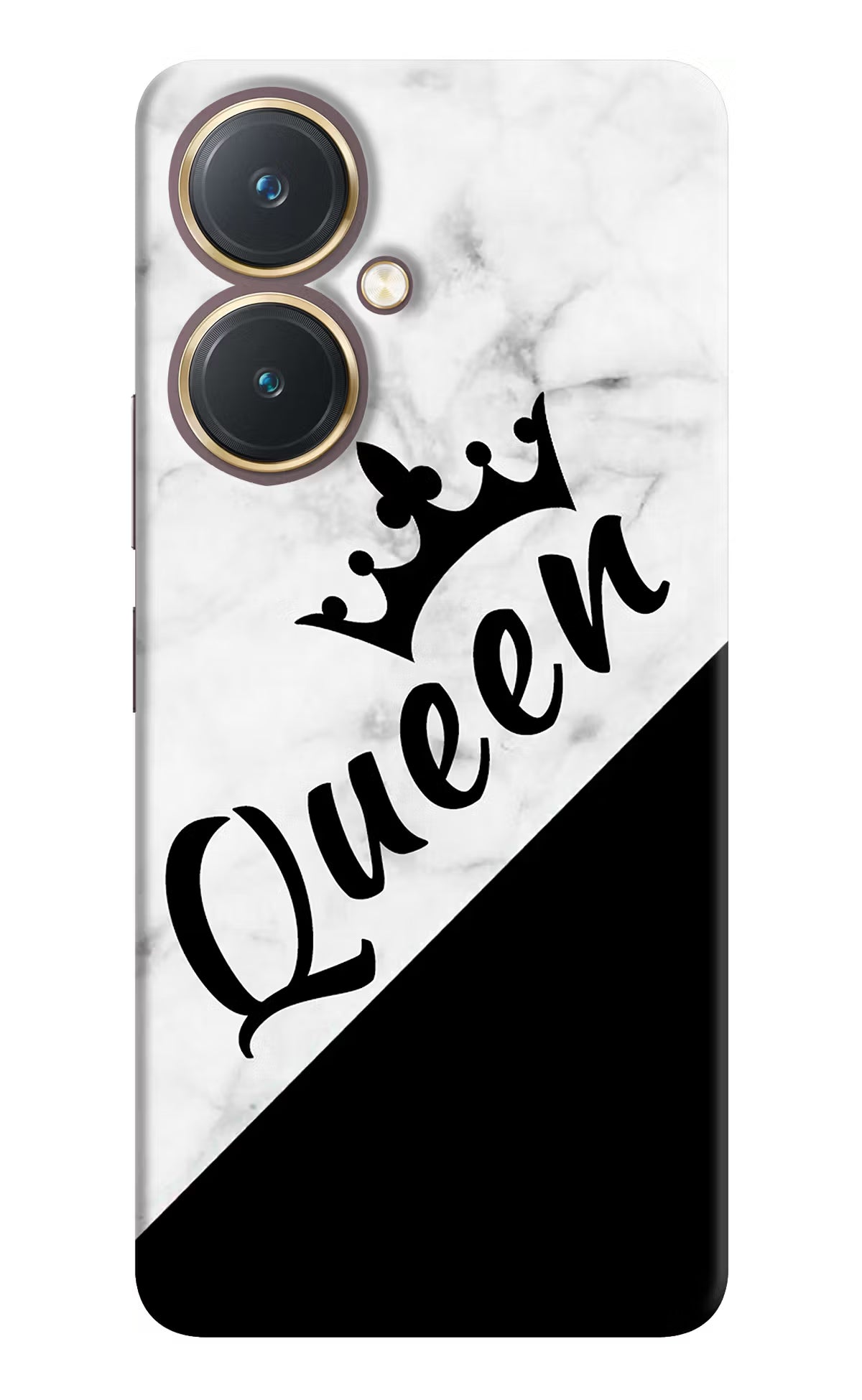 Queen Vivo Y27 Hard Case Back Cover by Casekaro