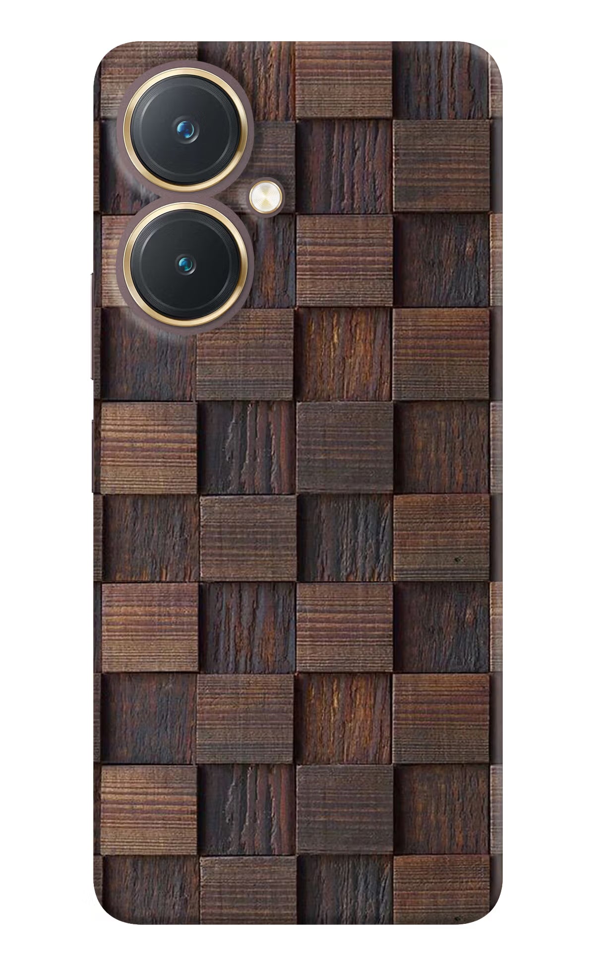 Wooden Cube Design Vivo Y27 Hard Case Back Cover by Casekaro