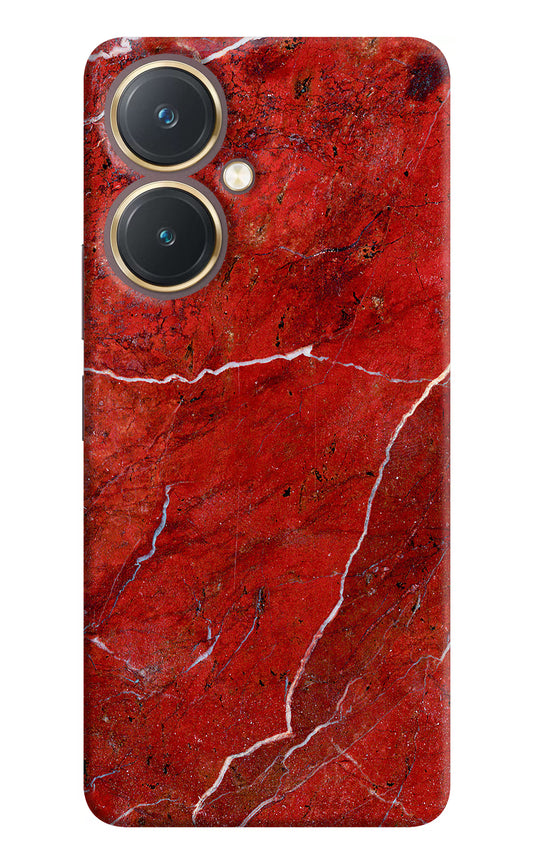 Red Marble Design Vivo Y27 Hard Case Back Cover by Casekaro