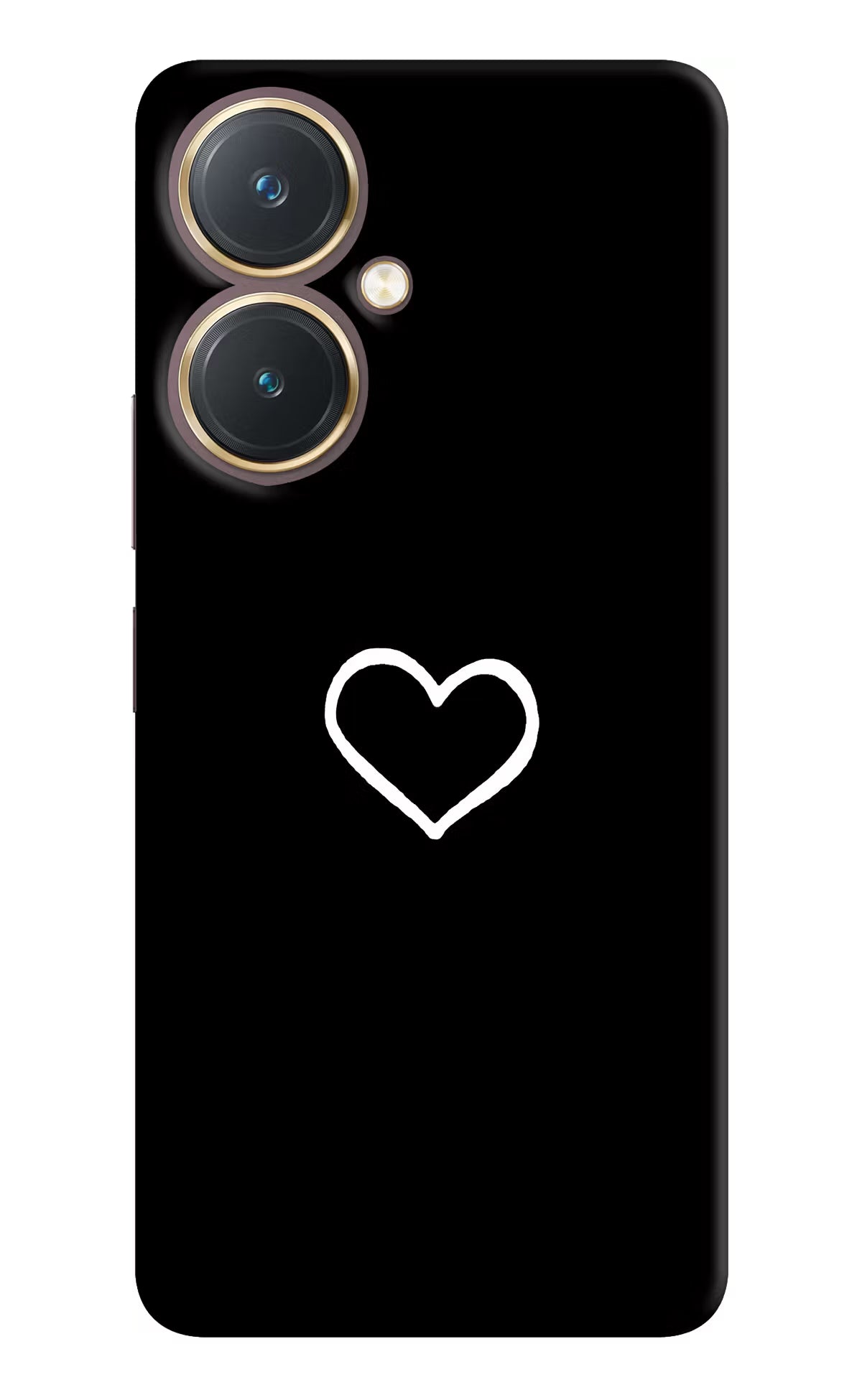 Heart Vivo Y27 Hard Case Back Cover by Casekaro