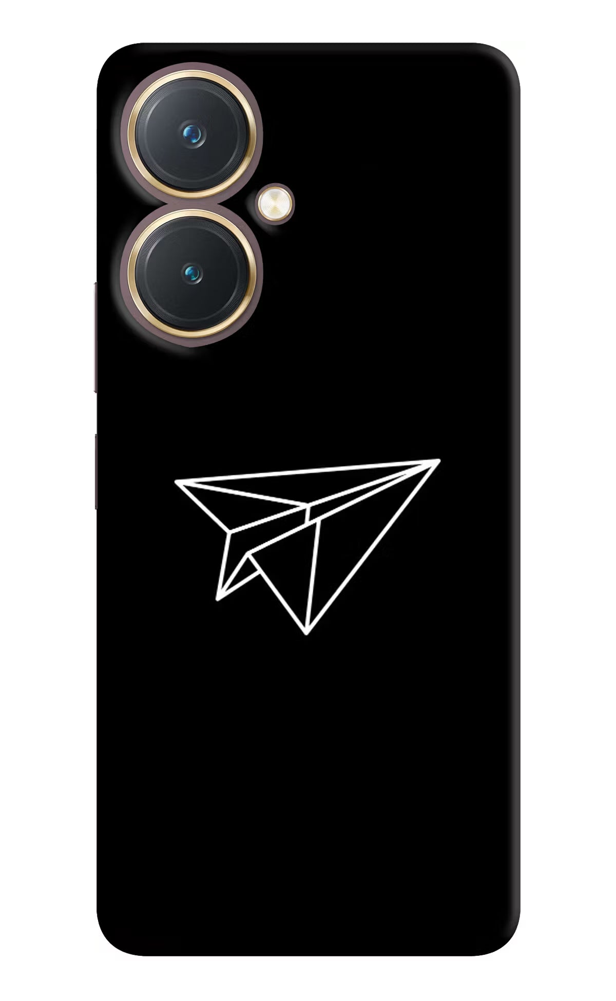 Paper Plane White Vivo Y27 Hard Case Back Cover by Casekaro